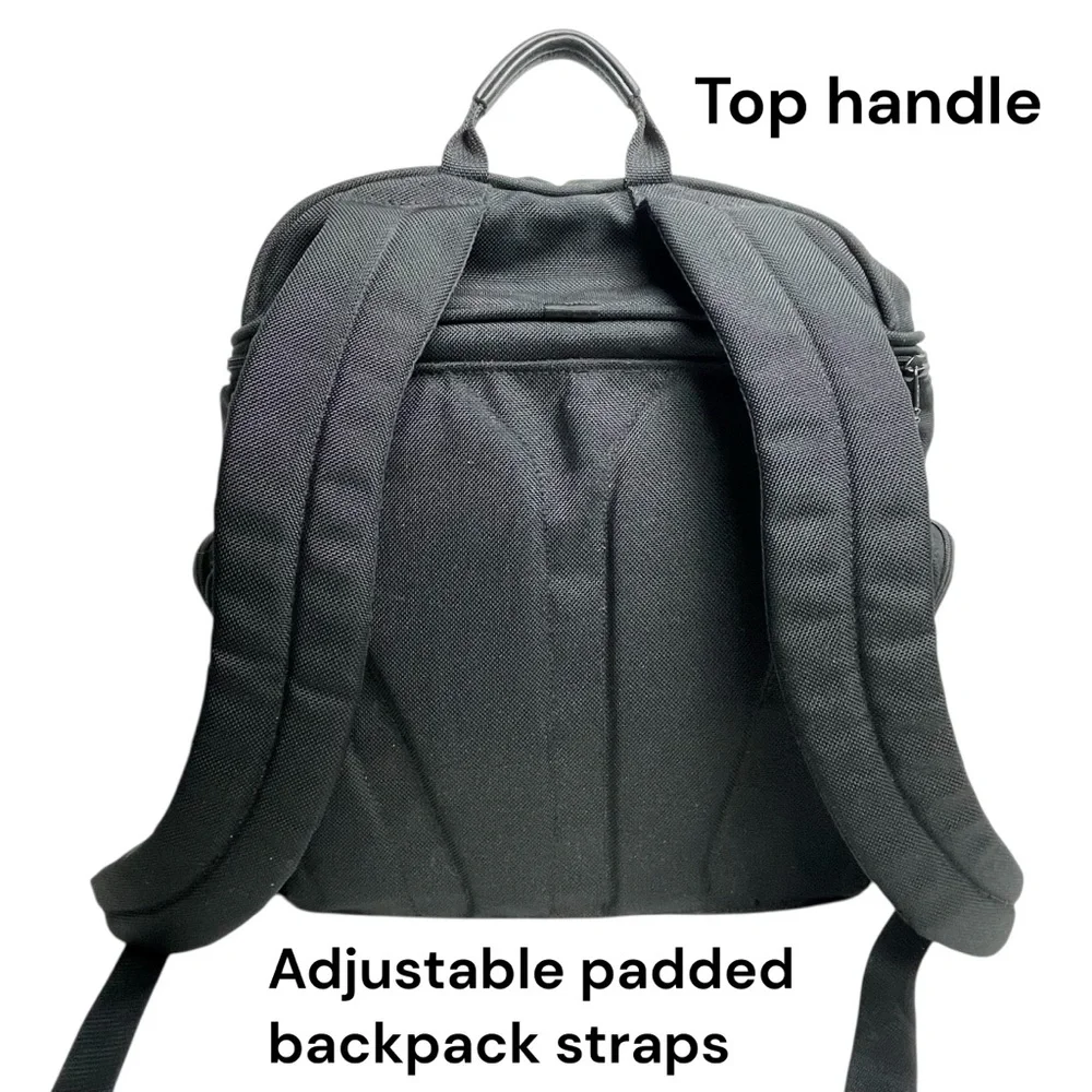 TUMI Alpha Brief Pack Backpack Laptop Tablet Black Nylon Bag 26186D4